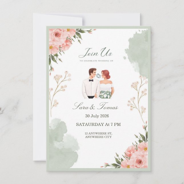 Convite de casamento (Frente)