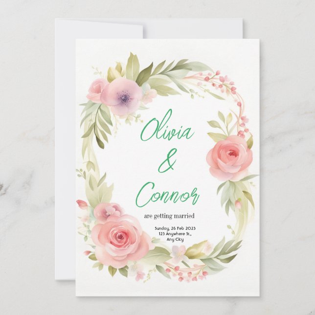 Convite De Casamento (Frente)