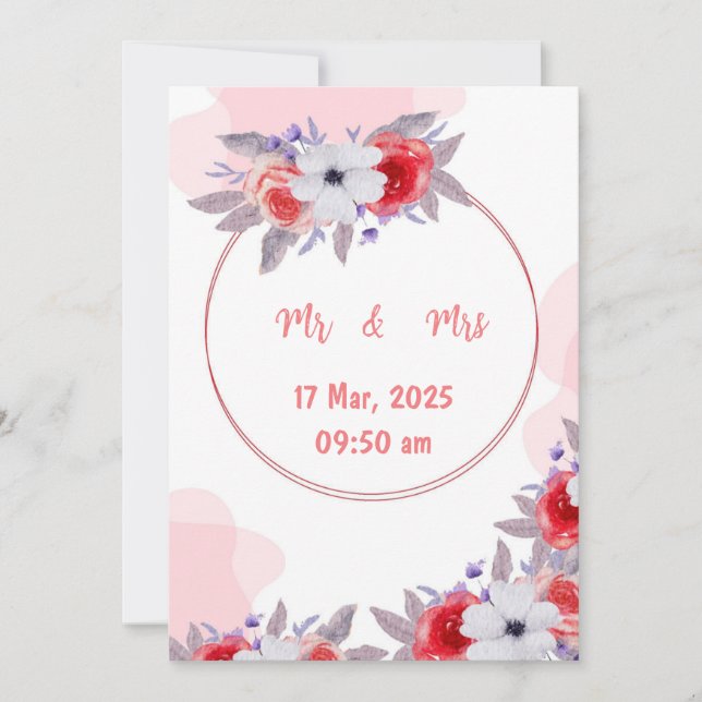 Convite de casamento (Frente)