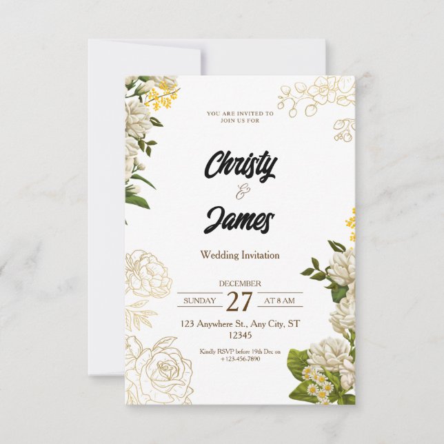 Convite de Casamento (Frente)