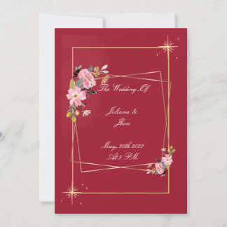 convite de casamento