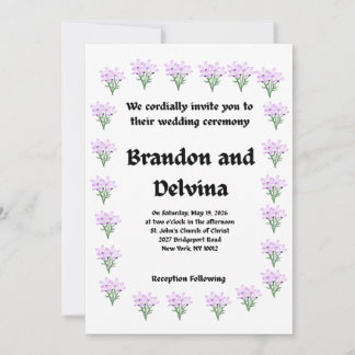 Convite de Casamento