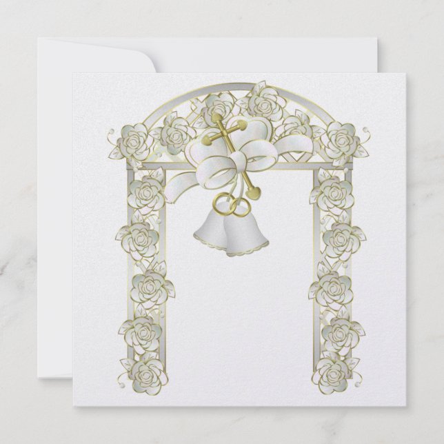 Convite de Casamento 13,3 cm x 13,3 cm (Frente)