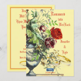 Convite de Casamento 1 Creme(Romanced)RFPMDesigns️