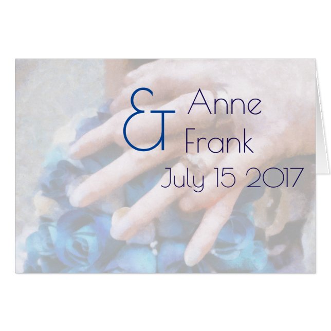 Convite de casamento 2 transparências (Frente Horizontal)