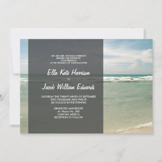 Convite de Casamento 5x7 // Coleção de Praia Moder