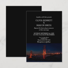 Convite De Casamento A ouro De San Francisco