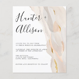 Convite de Casamento Abstrato Orçamento