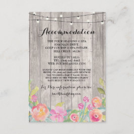 Convite de Casamento Acomodação Flores Aquarela