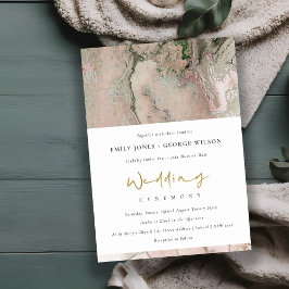 CONVITE DE CASAMENTO AGATE DOURADO MODERNO PINK DU