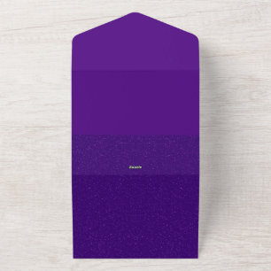 Convite de casamento All-In-One de Ruído Roxo - Pe