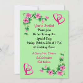 Convite de Casamento Aloha Floral