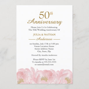 Convite de Casamento/Aniversário de Casamento Eleg