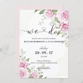 Convite de Casamento ANNA / Fazemos, Cor de Água R