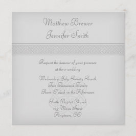 Convite de Casamento ao Quadrado de Nó Verde Perso