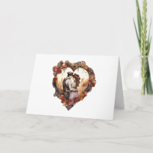 Convite de Casamento Aquarela Coração 2 de 5