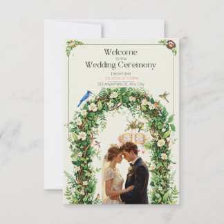 Convite de Casamento Arco Florestal Botânico 