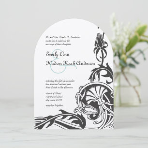 Convite de Casamento Art Déco