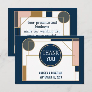Convite de Casamento Art Déco Editável com Foto