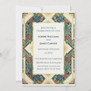 Convite de Casamento Art Déco em Ouro Preto