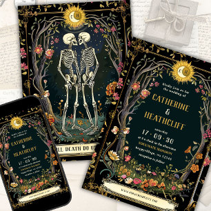 Convite de Casamento Até que a Morte Nos Separe