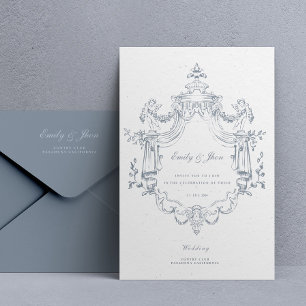 Convite de Casamento Barroco Vintage