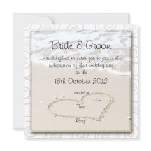 Convite de Casamento Básico BEACH