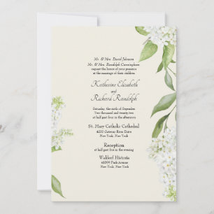 Convite de Casamento Beige Elegante Hortênsia Bran