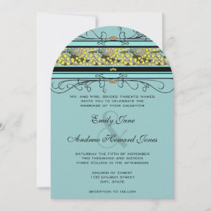 Convite de Casamento Beija-flores & Avenca