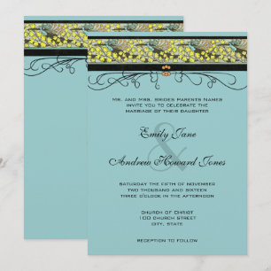Convite de Casamento Beija-flores & Avenca