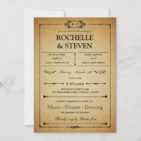 Convite de Casamento Bistro