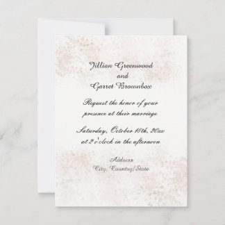 Convite de Casamento Blush Flush