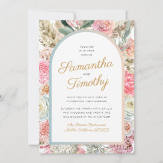 Convite de Casamento Boêmio