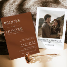 Convite de casamento Boho | Casamento minimalista 