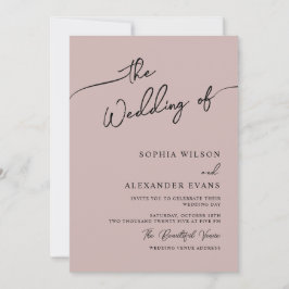 Convite de casamento boho-chic, cores pastel.