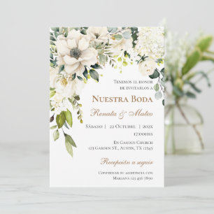 Convite de Casamento Boho Espanhol