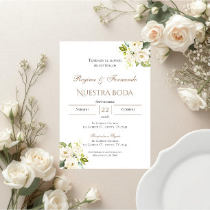 Convite de Casamento Boho Espanhol