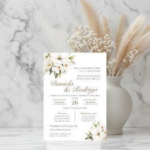 Convite de Casamento Boho Espanhol