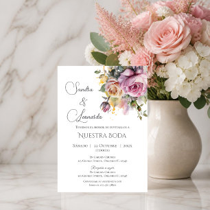Convite de Casamento Boho Espanhol