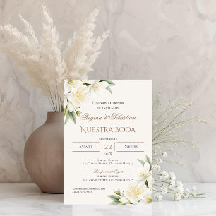 Convite de Casamento Boho Espanhol