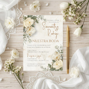 Convite de Casamento Boho Espanhol