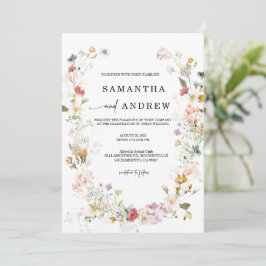 Convite de Casamento Boho Flor Silvestre