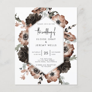 Convite de Casamento Boho Gótico