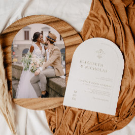 Convite de Casamento Boho Ornamentado | Monograma