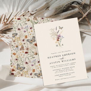 Convite de Casamento Boho Simples
