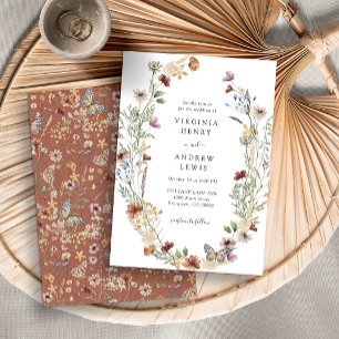Convite de Casamento Boho Terracota