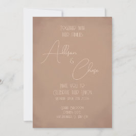 Convite de Casamento Boho Terracota (estilo 2)