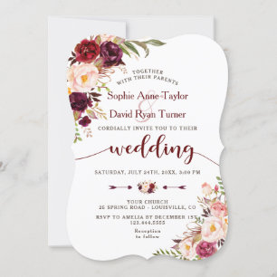 Convite de casamento Borboleta