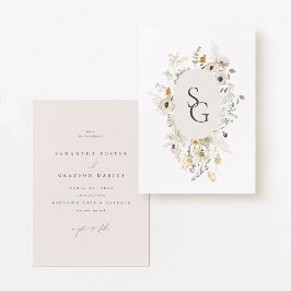 Convite De Casamento Botânico
