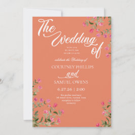 Convite de Casamento Botânico Aquarela